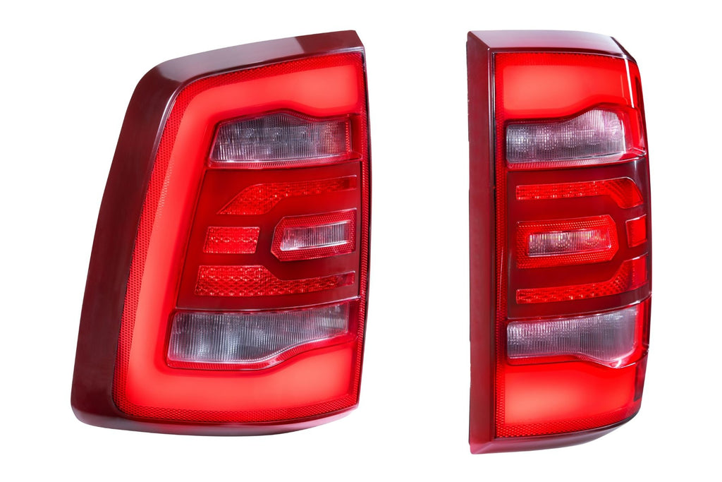 Carbide LED Tail Lights: Dodge Ram (09-18) (Pair / Facelift / Red)