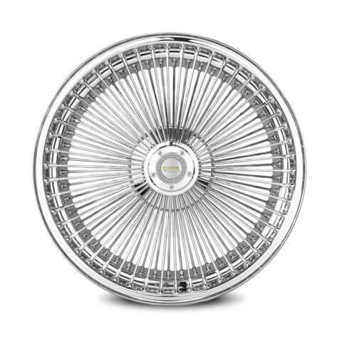 LUXOR 18X8 FWD 100 SPOKE STRAIGHT LACE AC SET OF 4