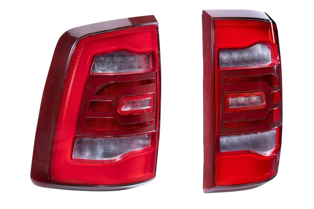 Carbide LED Tail Lights: Dodge Ram (09-18) (Pair / Facelift / Red)