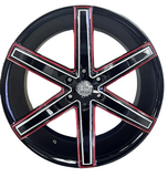 U2 WHEELS-56-M 22X9.5+30 6X139.7 C.B-78.1 B ***RED**