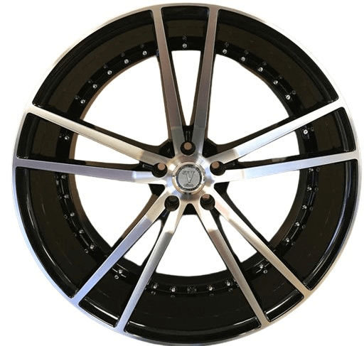 VELOCITY 20R-M 20X8.5+38 5X120 C.B-74.2 B+M(U)**WITH RIVETS**