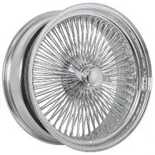 Load image into Gallery viewer, WIRE WHEELS 22X8 STANDARD CHROME 150 SPOKE SET OF 4