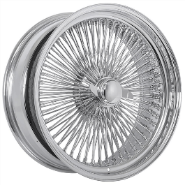 22X8 Standard Chrome 150 Spoke Wire Wheels – Single Wheel