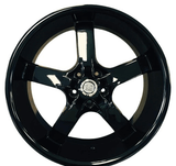 U2-55-M 20X8.5+35 5X114.3 C.B-73.1 B GLOSSY BLACK