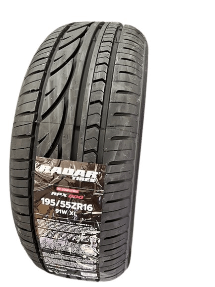 Radar tire with advanced tread design for superior traction and performance