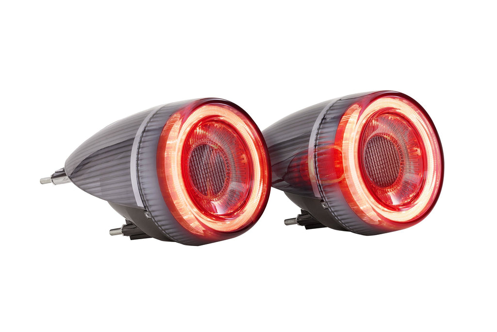 XB LED Tail Lights: Ferrari F430 (05-10) (Set/Smoked) Morimoto