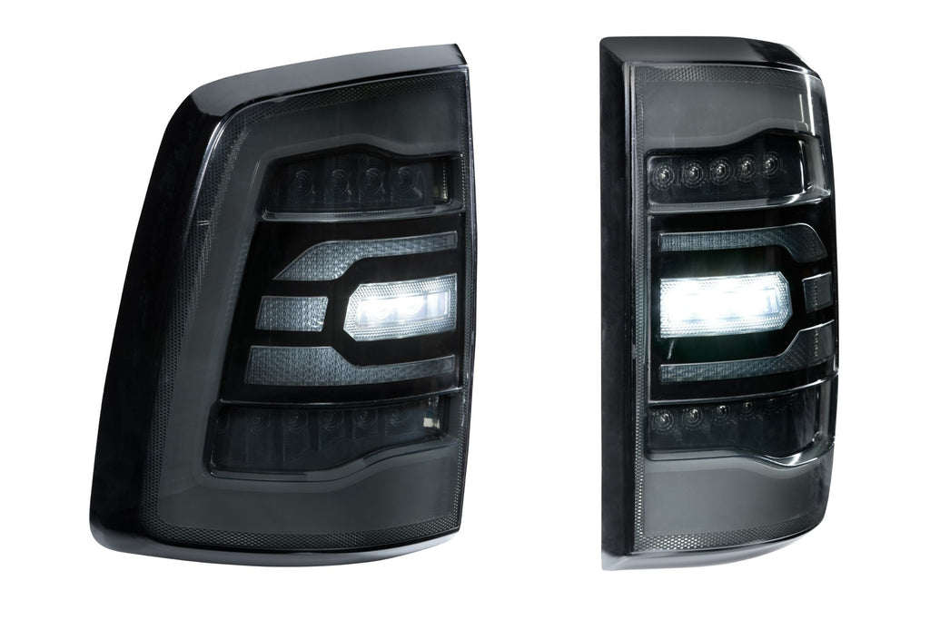 Carbide LED Tail Lights: Dodge Ram (09-18) (Pair / Facelift / Smoked)