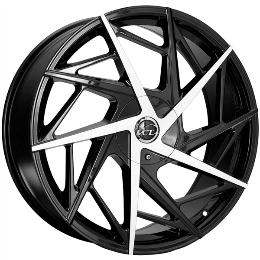 WARLOCK 20X8.5+40 5X114.3+5X120 C.B-73.1 BLACK MACHINED