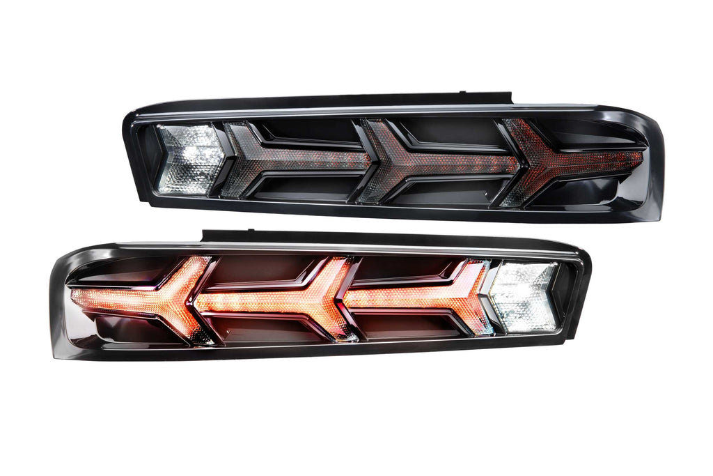 XB LED Tail Lights: Chevrolet Camaro (16-18) (Pair / Lambo / Smoked) Morimoto