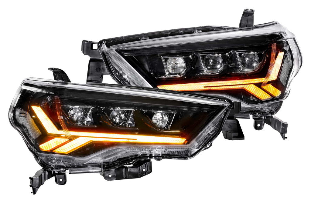 Carbide LED Headlights: Toyota 4Runner (14-23) (Pair / Amber Sidemarker)