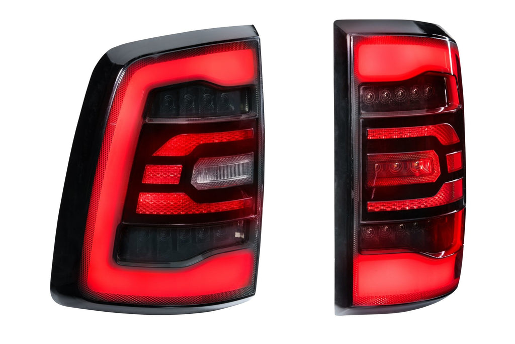 Carbide LED Tail Lights: Dodge Ram (09-18) (Pair / Facelift / Smoked)