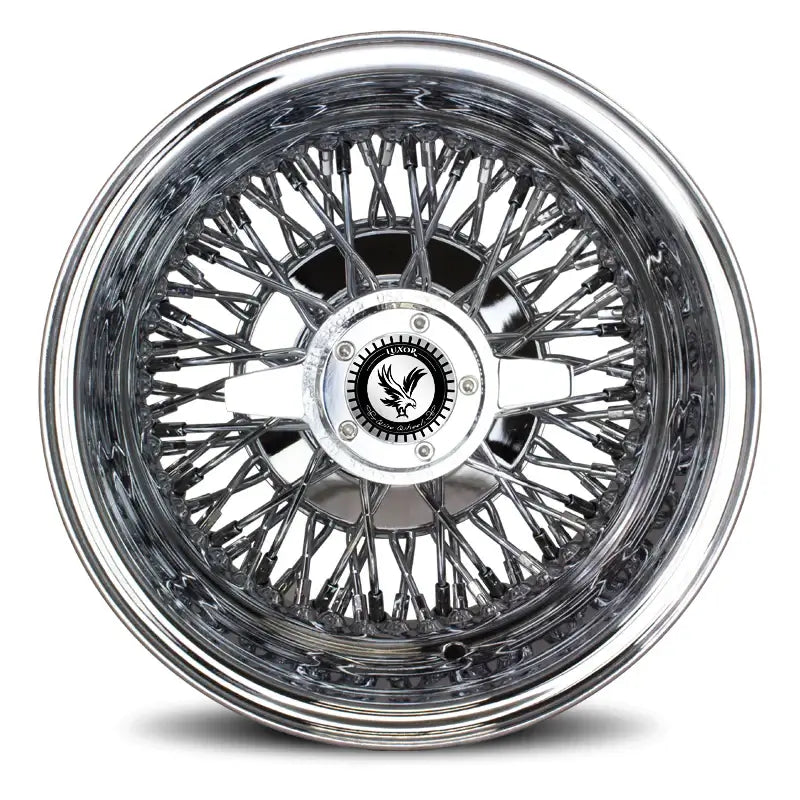 Luxor 13x7 Rev 72-Spoke Wire Wheel Rim Cross Lace- Set of 4