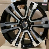 28X10 REPLICA 449(791) FR72 (GMC 2018) 6X139 +31 78.1 BLACK MACHINED FACE