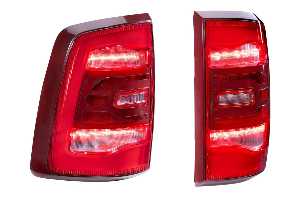 Carbide LED Tail Lights: Dodge Ram (09-18) (Pair / Facelift / Red)