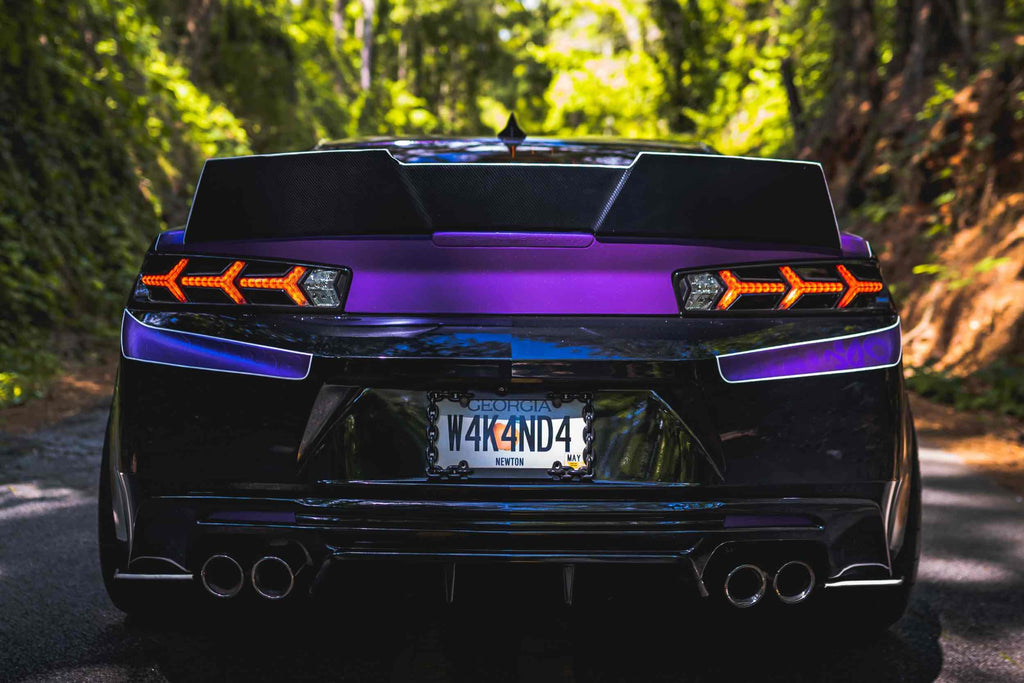 XB LED Tail Lights: Chevrolet Camaro (16-18) (Pair / Lambo / Smoked) Morimoto