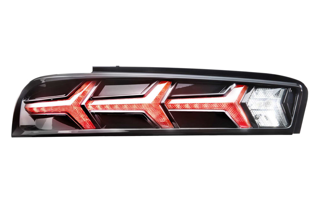 XB LED Tail Lights: Chevrolet Camaro (16-18) (Pair / Lambo / Red) Morimoto