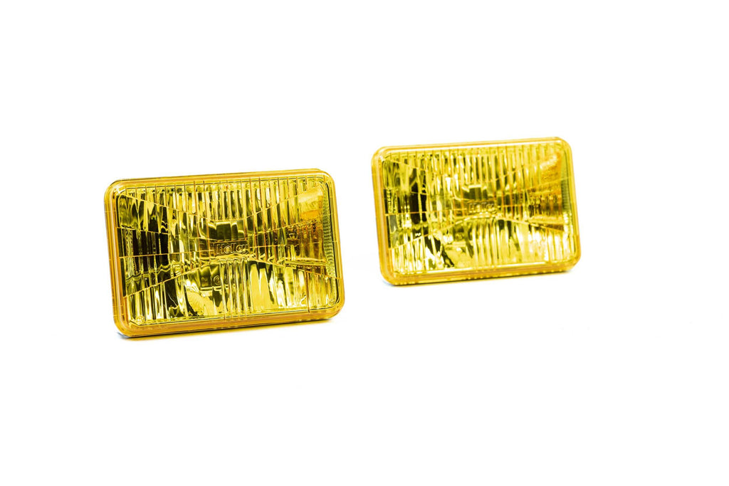 Holley RetroBright Headlight: Euro Yellow (4x6" Rectangle)