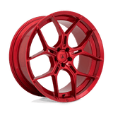 AB37 22X9 5X112 C-RED 38MM Asanti Black Wheel