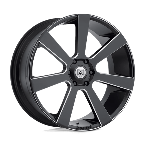 AB15 24X9 6X5.5 S-BLK MILL 35MM Asanti Black Wheel