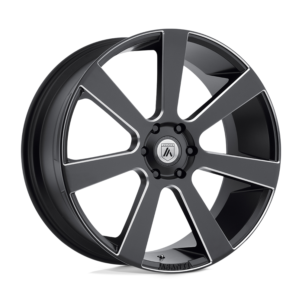 AB15 24X9 6X5.5 S-BLK MILL 35MM Asanti Black Wheel