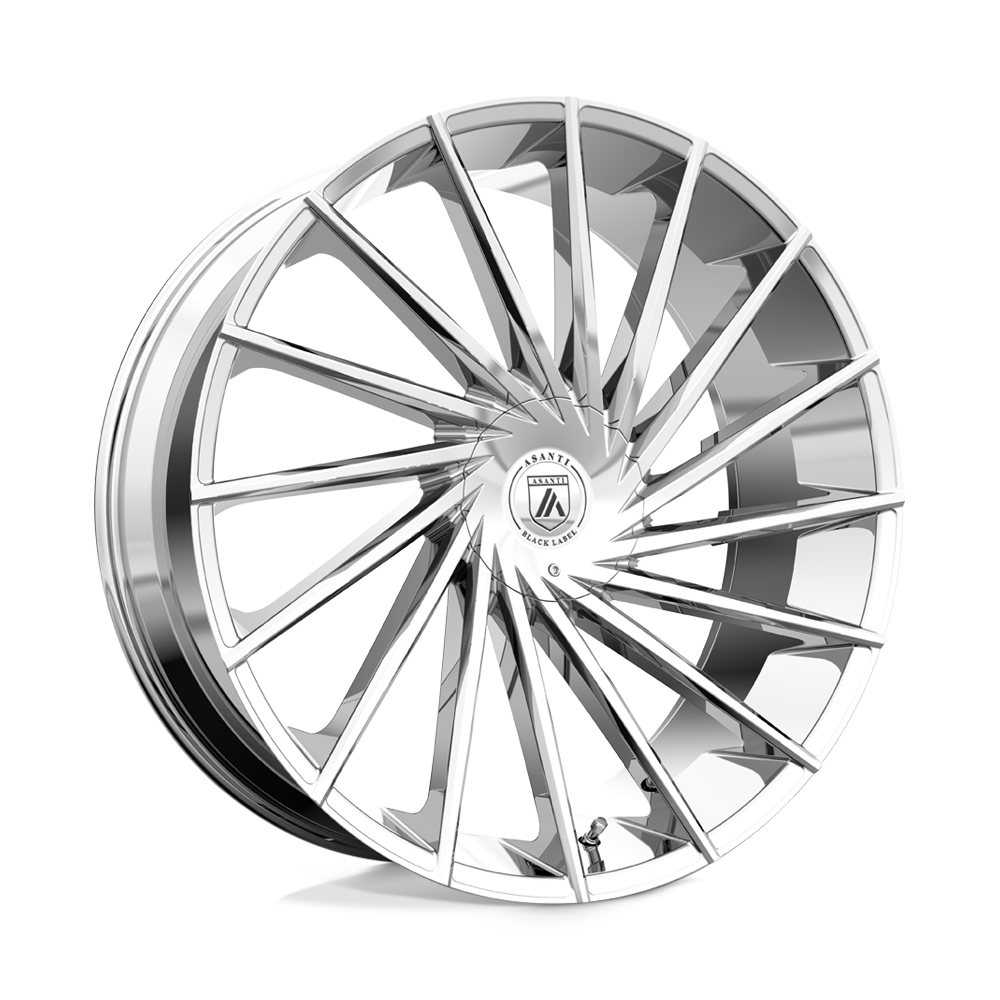 AB18 22X9 BLANK CHROME 30MM (108-155) Asanti Black Wheel