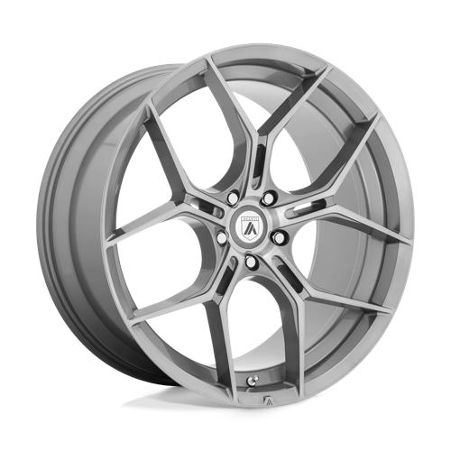 AB37 22X9 5X112 TITAN BRUSH 38MM Asanti Black Wheel