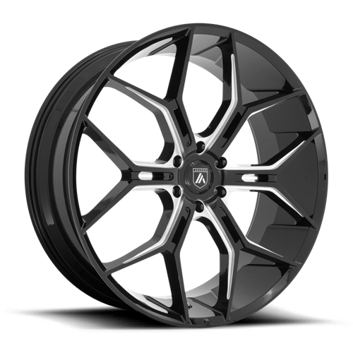 AB38 24X10 6X5.5 G-BLK MILL 35MM Asanti Black Wheel