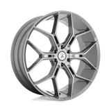 AB38 22X9.5 6X120 TITAN BRUSH 38MM Asanti Black Wheel