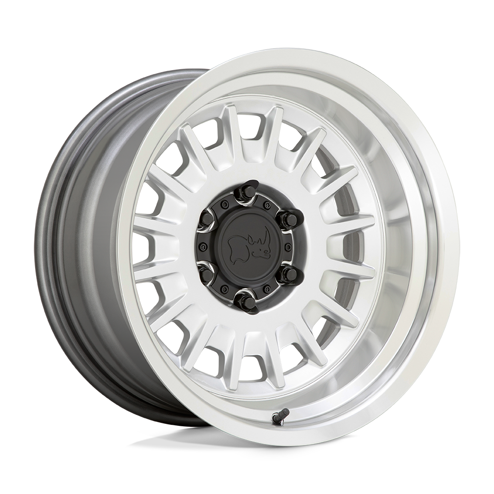 BRALS 16X8 6X5.5 G-SLV MIR-LP -25MM Black Rhino