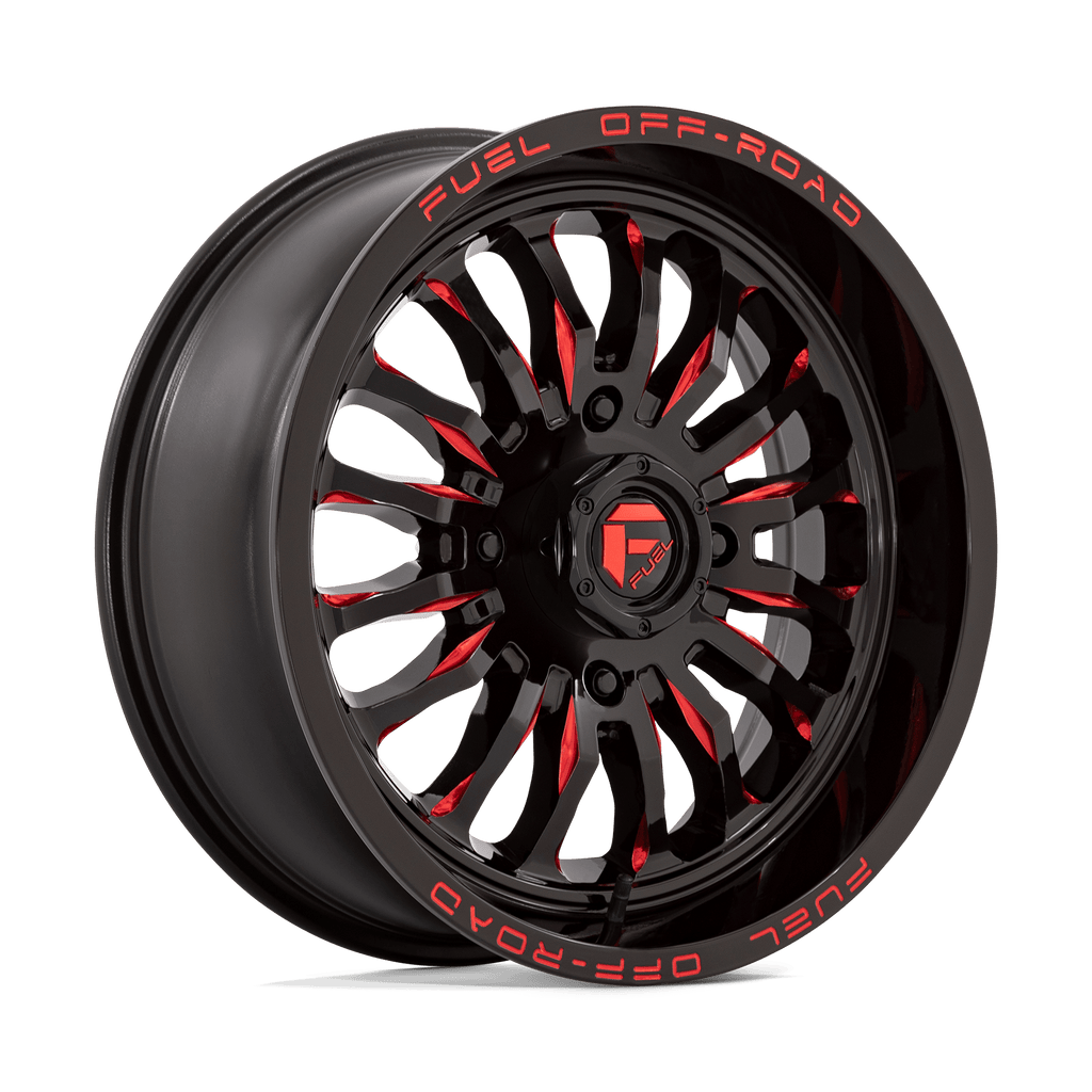 D822 18X7 4X156 G-BLK MILL-RED 13MM Fuel UTV