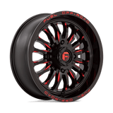 D822 18X7 4X137 G-BLK MILL-RED 13MM Fuel UTV