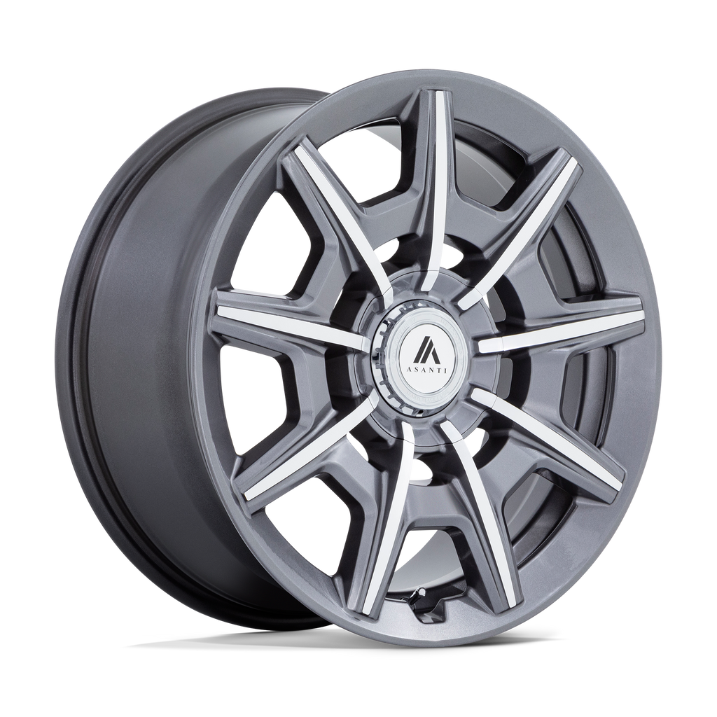 AB41 20X10.5 BLANK G-ANTH BR-MCH 18MM (108-127) Asanti Black Wheel