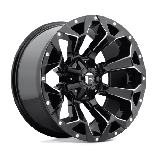 D576 17X9 5X4.5/5.0 GL-BLK-MIL -12MM Fuel 1PC