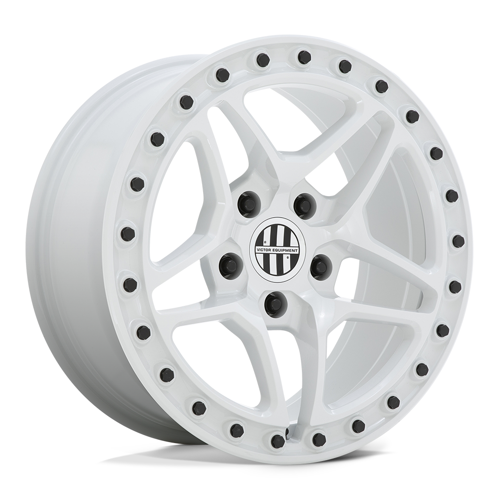 VIBRG 17X8 5X130 GL-WHT BLK 10MM Victor Equipment