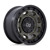 BR007 18X9 5X5.0/5.5 OD-GRN-BLK-LP 0MM Black Rhino