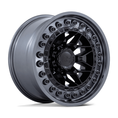 BR008 17X9 5X5.0 M-BLK M-GMTL-LP 0MM Black Rhino