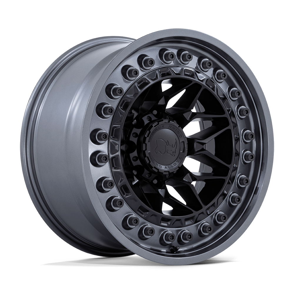 BR008 18X9 5X5.0 M-BLK M-GMTL-LP 20MM Black Rhino