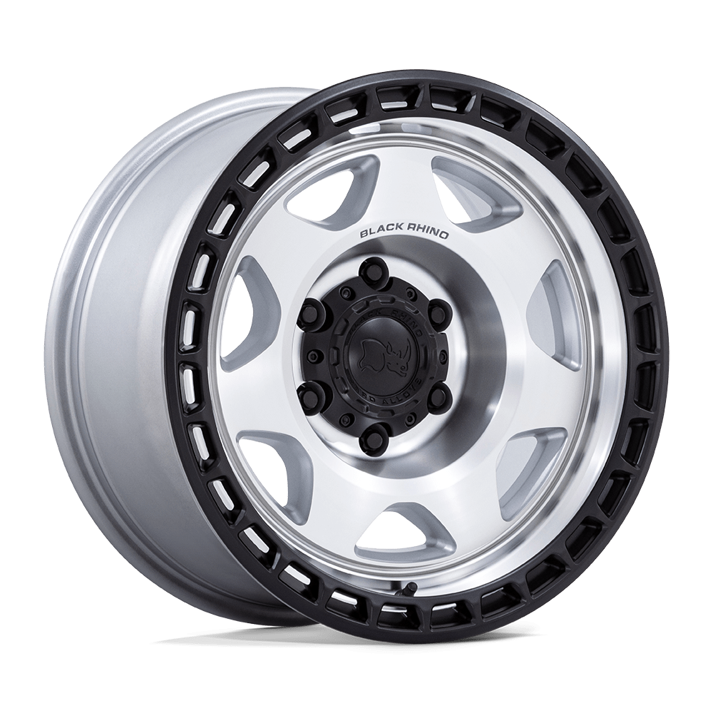 BR018 17X8.5 5X5.0 SLV-MCH-BLK 0MM Black Rhino