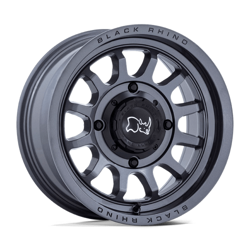 BU001 15X7 4X137 G-GNMTL 10MM Black Rhino Powersports