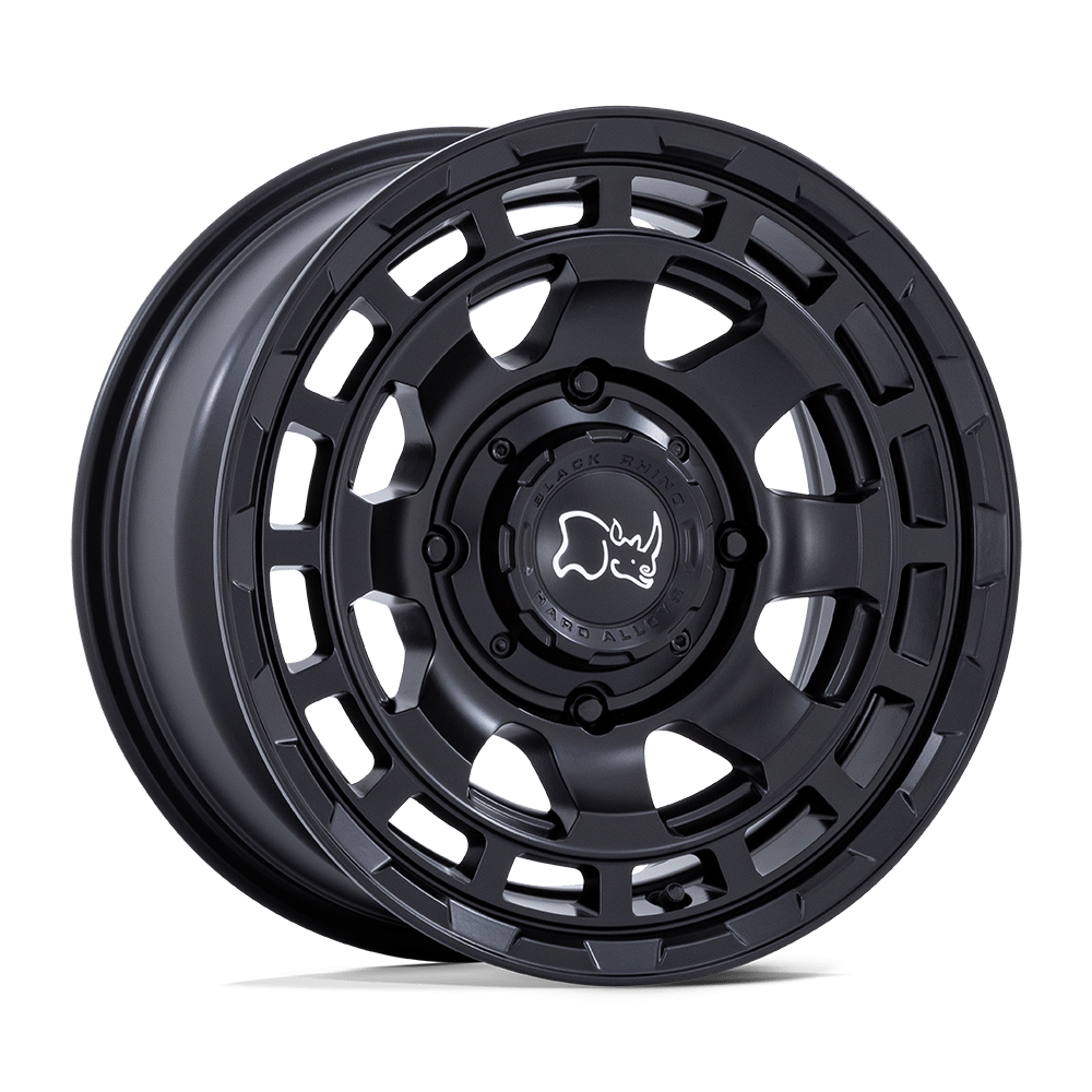 BU002 15X7 4X156 M-BLK 10MM Black Rhino Powersports