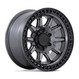 BR001 17X8.5 5X5.0 M-GNMTL BLK-LP 34MM Black Rhino