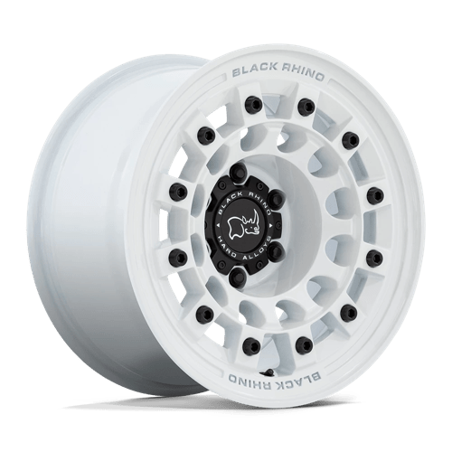 BR004 17X8 5X4.5 G-WHT 30MM Black Rhino