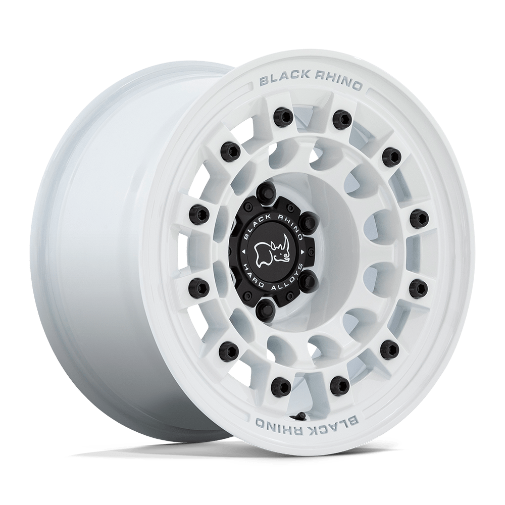 BR004 17X8 5X5.0 G-WHT 38MM Black Rhino