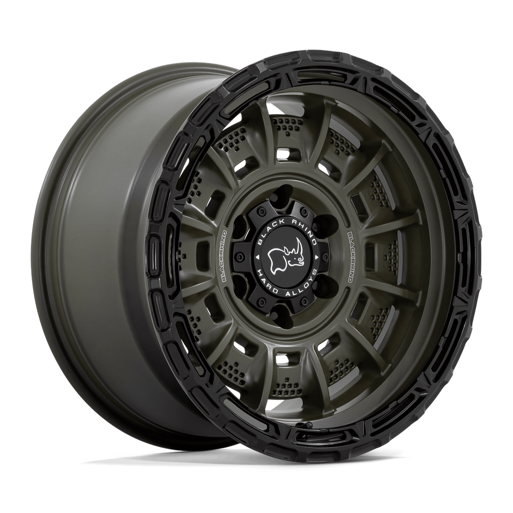 BR002 20X10 5X5.0 OD-GRN BLK-LP -18MM Black Rhino