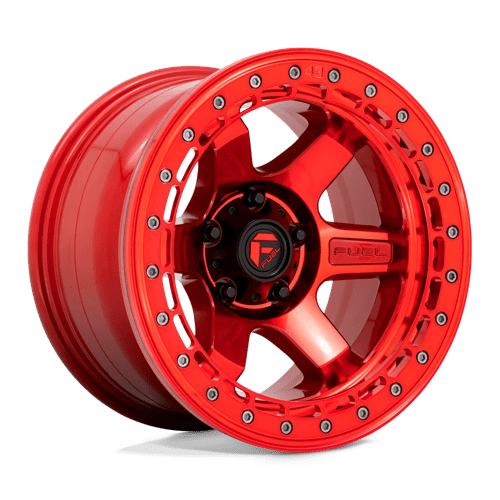 D123 17X9 6X5.5 GL-RED GL-RED-RG -15MM Fuel 1PC