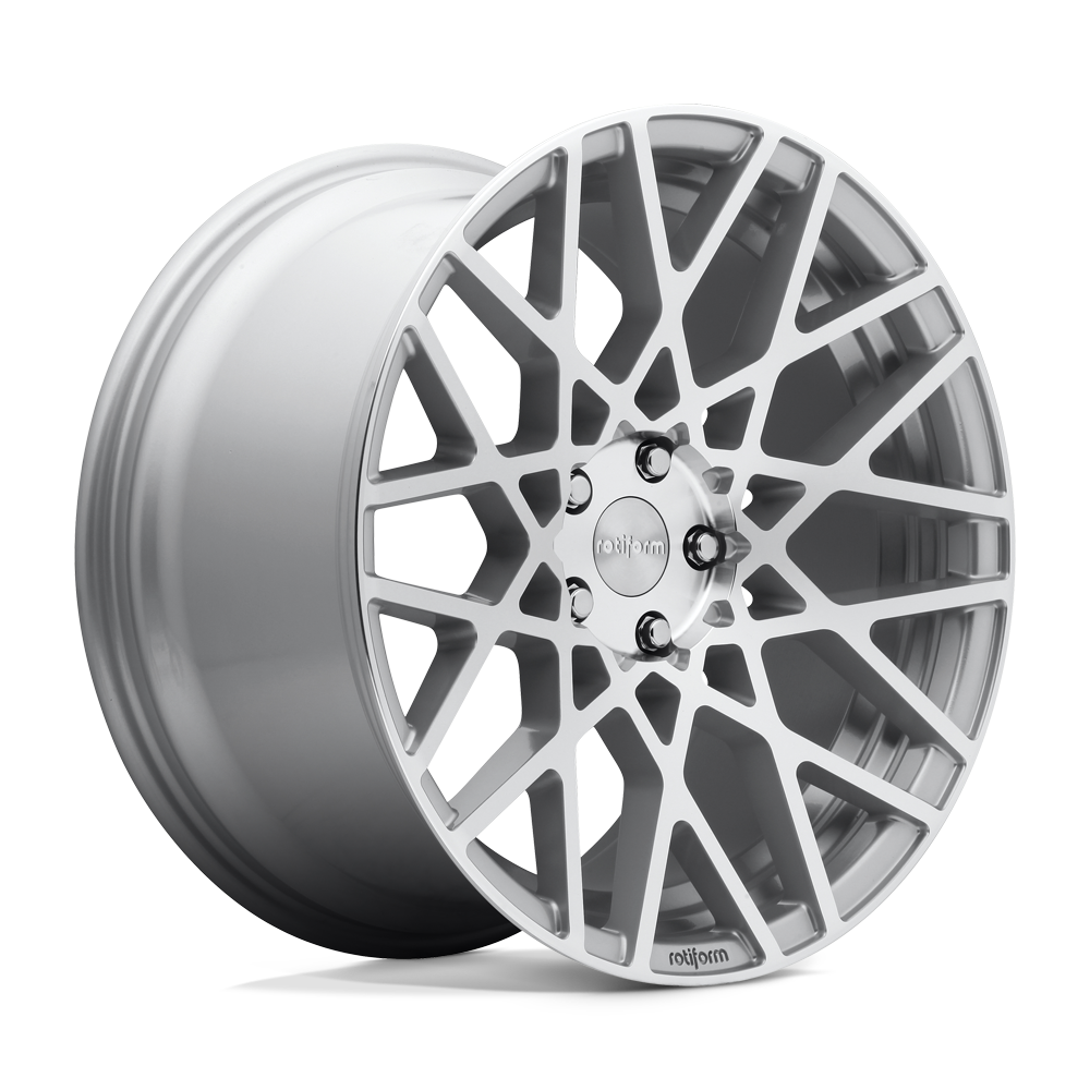 R110 18X8.5 5X112 GL-SLVR-MACH 35MM Rotiform