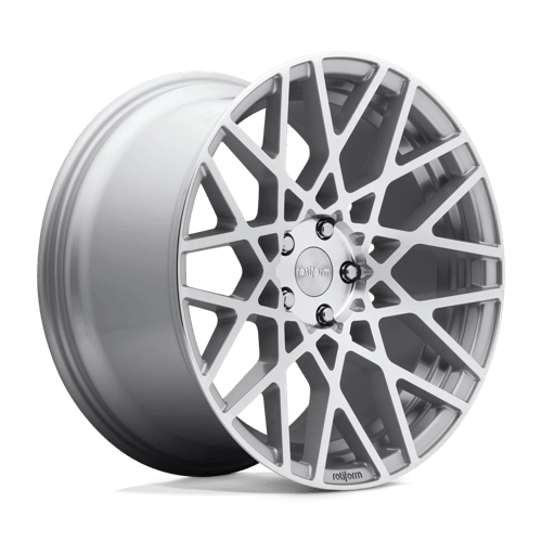 R110 18X8.5 5X112 GL-SLVR-MACH 35MM Rotiform