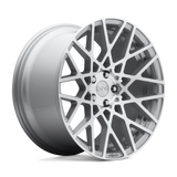 R110 18X8.5 5X100 GL-SLVR-MACH 35MM Rotiform