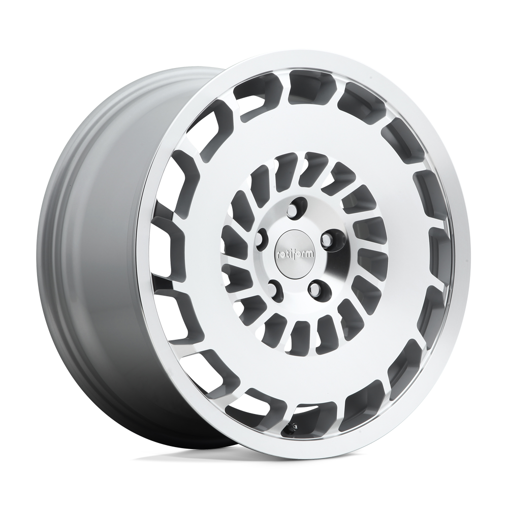 R135 19X8.5 BLANK GL-SLVR-MACH 35MM (0-0) Rotiform