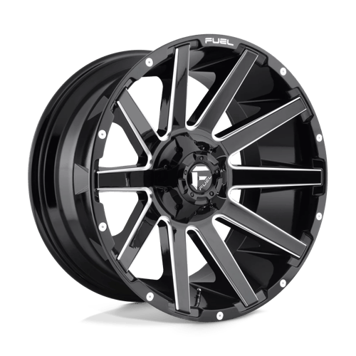 D615 18X9 5X4.5/5.0 GL-BLK-MIL -12MM Fuel 1PC